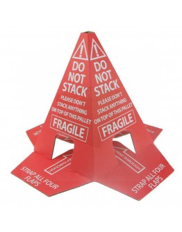 Anti-stapelhoedje Pallethoedje "Do not Stack" Zelfklevend