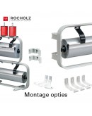 Roll dispenser H+R STANDARD frame 80cm for paper STANDARD serie Hüdig + Rocholz