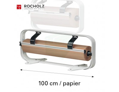 Roll dispenser H+R STANDARD frame 100cm for paper STANDARD serie Hüdig + Rocholz