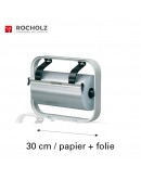 Roll dispenser H+R STANDARD frame 30cm for paper+film STANDARD serie Hüdig + Rocholz