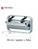 Roll dispenser H+R STANDARD frame 50cm for paper+film STANDARD serie Hüdig + Rocholz