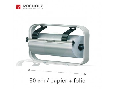 Roll dispenser H+R STANDARD frame 50cm for paper+film STANDARD serie Hüdig + Rocholz