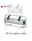 Rolhouder H+R STANDARD raam 75cm voor papier+folie STANDARD serie Hüdig+Rocholz