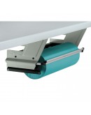 Rolhouder 100cm H+R ZAC tafel/ondertafel voor papier + folie ZAC serie Hüdig + Rocholz 