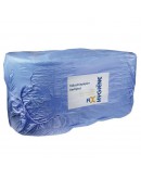 Industrial cleaning paper rolls FIX-HYGIËNE glued blue, 24cm / 300m - 2 rolls Hygiene paper