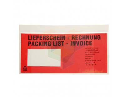 Packing list envelopes multi-language 1000pcs Labels