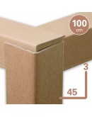 Cardboard corner profiles  ECO 45mm x 100 cm - 100pcs Protective materials
