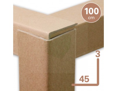 Cardboard corner profiles  ECO 45mm x 100 cm - 100pcs Protective materials