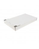 Brievenbusdoos Mailbox-1, A5 160x250x28mm EG Wit, +2x plakstrip Verzendverpakkingen