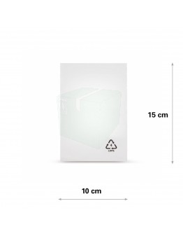 Flat poly bags LDPE, 10x15cm, 50my 