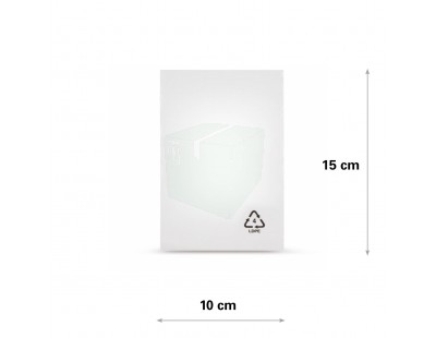 Flat poly bags LDPE, 10x15cm, 50my  PE Film 