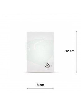 Flat poly bags LDPE, 08x12cm, 50my - 1000x