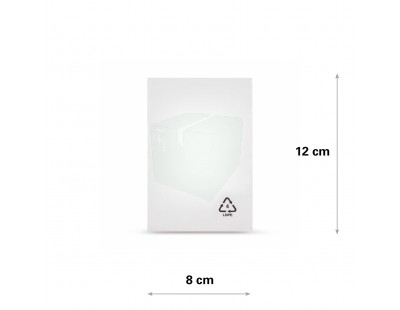 Flat poly bags LDPE, 08x12cm, 50my - 5000x PE Film 