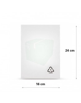Vlakke zak LDPE, 16x24cm, 25my - 1000x