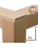 Cardboard corner profiles  ECO 45mm x 150 cm - 100pcs Protective materials
