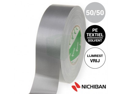 Nichiban ducttape 50mmx50mtr grijs 1200 Tape - Plakband