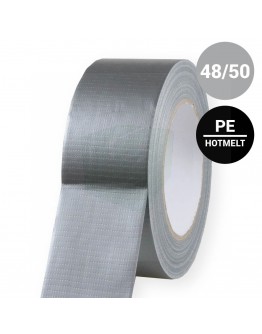 Duct tape "Extra kwaliteit"  48mm /50mtr Grijs  