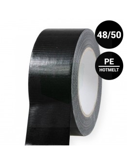 Gewebeband "Extra Quality" 48mm / 50m schwarz
