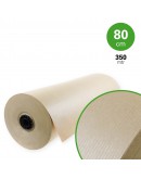 Natron kraftpapier rol 80cm x 350mtr. 70grs, bruin Dozen, Karton & Papier