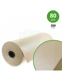 Natron kraftpapier rol 80cm x 350mtr. 70grs, bruin