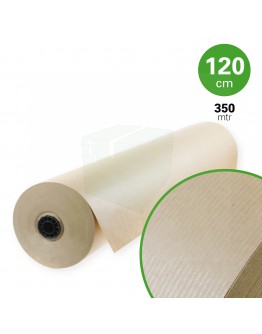 Natron kraftpapier rol 120cm x 350mtr. 70grs, bruin