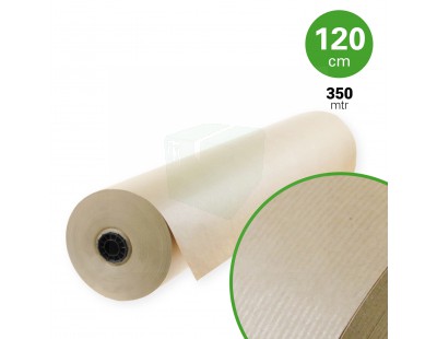 Natron kraftpapier rol 120cm x 350mtr. 70grs, bruin Dozen, Karton & Papier